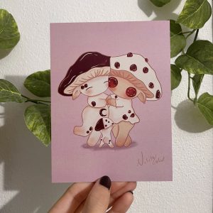 Bleeding tooth fungus Print