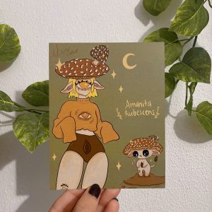 Amanita Ribescens Mom and baby Print