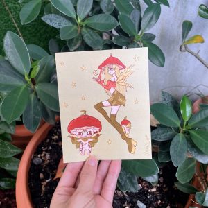 Fungus Cherry Mom and baby print