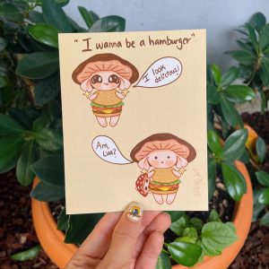 Fungus burger story print