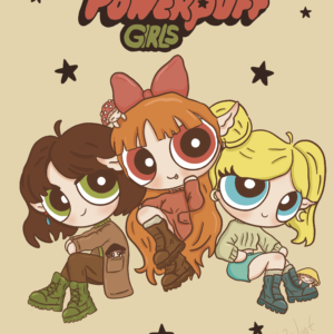 The powerpuff girls print