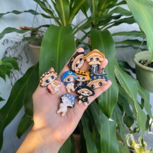 Hand made pins Halloween collection