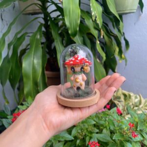Fungus baby figurine (hand made)