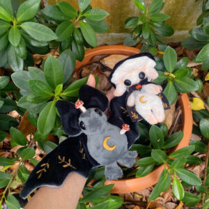 Baby Velvet mushroom and bat form