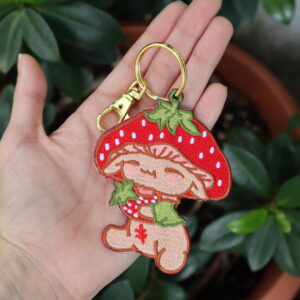 Berry Embroidery Keychain