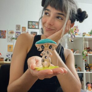 Polymer clay handmade-Tattooed shroo