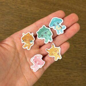 Pokeshroom mini sticker