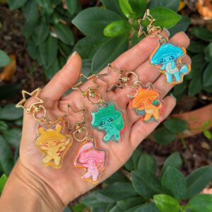 Tiny Pokeshroom keychains