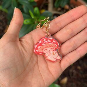 Tiny Lua (sleeping) keychain